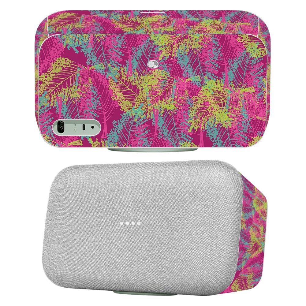 MightySkins Skin Compatible with Google Home Max - Magenta Summer | Protective, Durable, and Unique Vinyl Decal wrap Cover | Easy to Apply | Made in The USA