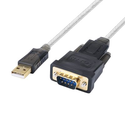 DTECH Serial Cable to USB Adapter DB9 Male RS232 Port Supports Windows 11 10 8 7 Mac (6 Feet, PL2303)