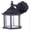 Canarm Dane 1-Light LED Lantern, Black Finish Wall Mount with Clear Glass Panels, Durable Weather-Resistant Outdoor Lighting for Patio, Porch and Garage view 1