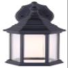 Canarm Dane 1-Light LED Lantern, Black Finish Wall Mount with Clear Glass Panels, Durable Weather-Resistant Outdoor Lighting for Patio, Porch and Garage view 4