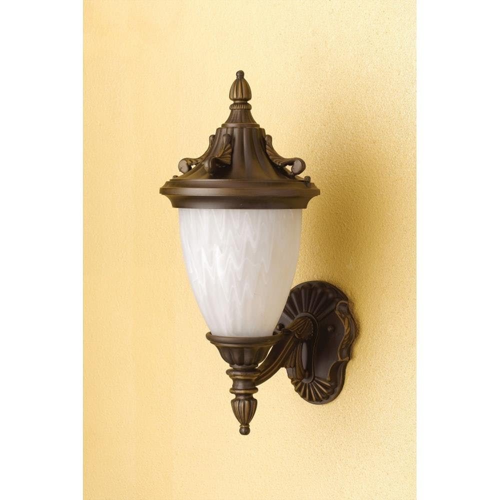 Cal Lighting OL-138WU-OB Transitional 120V,E27,100W Max,7 X 16 X 9,Alumin in Bronze/Dark Finish,