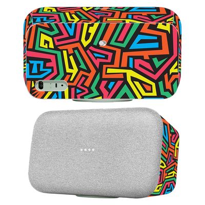 MightySkins Skin Compatible with Google Home Max - Hyper | Protective, Durable, and Unique Vinyl Decal wrap Cover | Easy to Apply | Made in The USA
