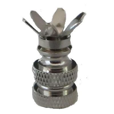 LOT OF 10... NICKEL-PLATED 6-PRONG FINIAL BASES - MAKE YOUR OWN