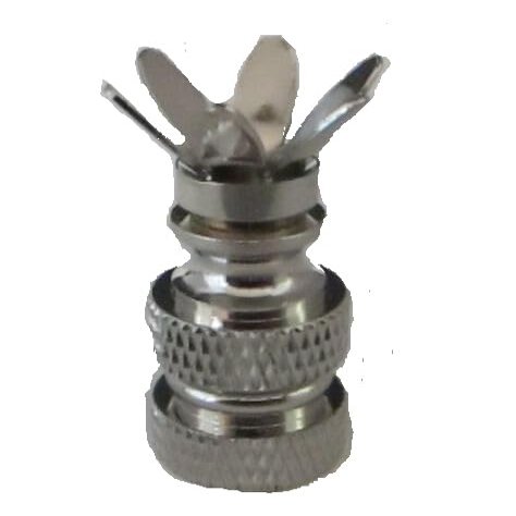 LOT OF 10... NICKEL-PLATED 6-PRONG FINIAL BASES - MAKE YOUR OWN