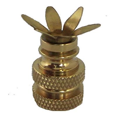 LOT OF 10...SOLID BRASS 6-PRONG FINIAL BASES - MAKE YOUR OWN