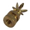 LOT OF 10...SOLID BRASS 6-PRONG FINIAL BASES - MAKE YOUR OWN view 2