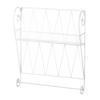 Zingz & Thingz French Country Collection Wire Wall Shelf, 23.75x7.25x28.5, White view 1