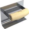Bon Tool 22-595 Cove Tool Inside Stainless Steel 6" X 1.5" - 3/4" Radius With Wood Wave Handle- 4" Lip view 1