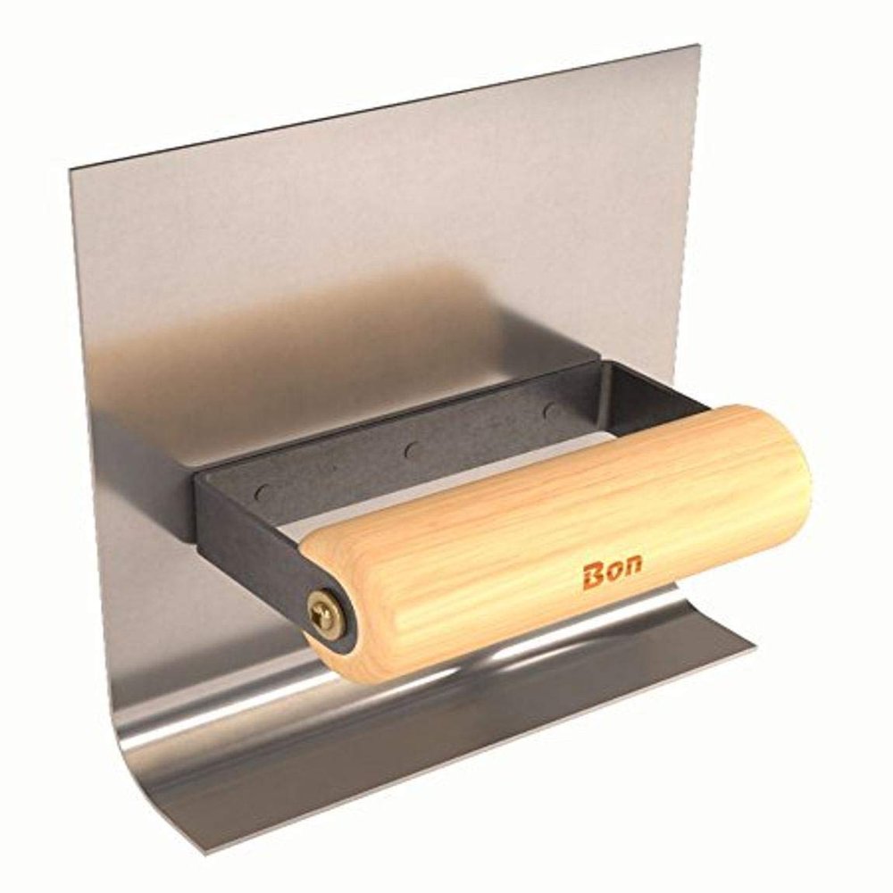 Bon 22-596 6-Inch by 1-1/2-Inch Stainless Steel Inside Cove Tool with 6-Inch Lip