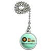 Never Forget Music Record 8 Track Cassette Vinyl Ceiling Fan and Light Pull view 1