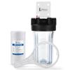 Whole House Sediment & Rust Complete Filtration System with Clear Housing 1" Ports view 1