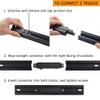 J.LUMI RAL3002 Track Light Rails, Halo Single Circuit System, 3 ft per Rail, 2 Tracks per Pack (Total 6 ft Run), Black view 3