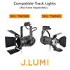 J.LUMI RAL3002 Track Light Rails, Halo Single Circuit System, 3 ft per Rail, 2 Tracks per Pack (Total 6 ft Run), Black view 4