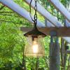 LOG BARN Outdoor Pendant Lights, Porch Fixture in Painted Black Metal with Clear Bubbled Glass Globe, Hanging Lantern Lamp for Gazebo, Entry, Yard view 1