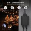 BN-LINK Outdoor 24-Hour Mechanical Timer Outlet, 2 Grounded Outlets view 2