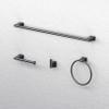 Gatco 4712MX Bleu, Towel Ring In Matte Black view 2