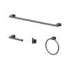 Gatco 4712MX Bleu, Towel Ring In Matte Black view 3