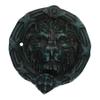 AB Tools Lion Head Face Door Knocker Bell Ringer Striker Cast Iron Round Circle view 1