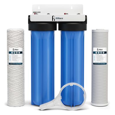 iFilters 4.5 x 20 2-Stage Sediment & Chlorine Whole House Filtration System