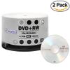 100 Pack Smartbuy Blank DVD+RW 4X 4.7GB 120Min Logo Rewritable DVD Disc view 2
