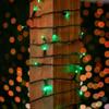 Novelty Lights 25ft Christmas String Lights, 50 Green LED Bulbs, Black Wire view 3