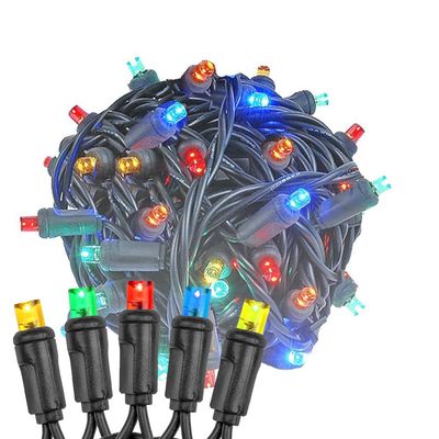 Novelty Lights 25ft Christmas String Lights, 50 Multicolor LED Bulbs