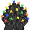 Novelty Lights 25ft Christmas String Lights, 50 Multicolor LED Bulbs view 4