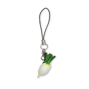 Radish Leather Vegetables Mobile/Cellphone Charm VANCA Craft-Collectible Cute Mascot Made in Japan