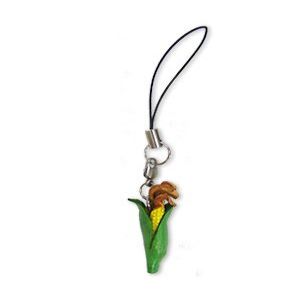 Corn Leather Vegetables mobile/Cellphone Charm VANCA CRAFT-Collectible Cute Mascot Made in Japan