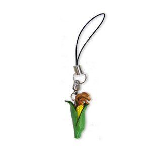 Corn Leather Vegetables mobile/Cellphone Charm VANCA CRAFT-Collectible Cute Mascot Made in Japan