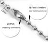 Awpeye 16 Feet Metal Fan pull chain extension, ceiling fan chain connector view 4