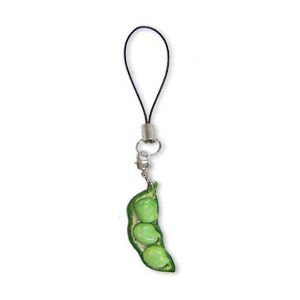 Fava Beans Leather Vegetables mobile/Cellphone Charm VANCA CRAFT-Collectible Cute Mascot Made in Japan