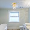 Elegant Lighting V6801F9C/RC Falls - One Light Flush Mount view 2
