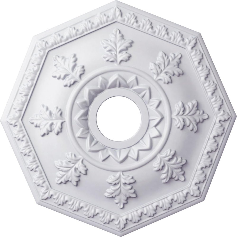 Ekena Millwork CM18NT 18-Inch OD x 3 1/2-Inch ID x 1 1/2-Inch Nottingham Ceiling Medallion