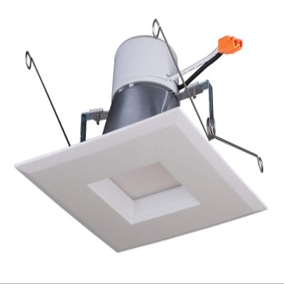 Satco 15 watt LED Downlight Retrofit; 5-6 inch Square Shape; 3000K; 120 Volt