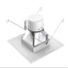 Satco 15 watt LED Downlight Retrofit; 5-6 inch Square Shape; 3000K; 120 Volt view 2