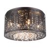 Four-Light Inca Flush Mount Ceiling Light Bird Nest Dia 15.7" (Bronze Color) view 1