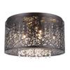 Four-Light Inca Flush Mount Ceiling Light Bird Nest Dia 15.7" (Bronze Color) view 2