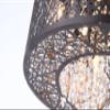 Four-Light Inca Flush Mount Ceiling Light Bird Nest Dia 15.7" (Bronze Color) view 4