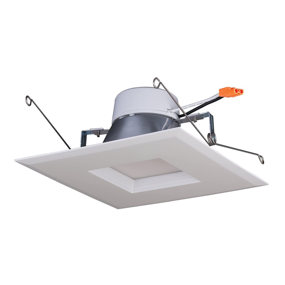 Satco S29773 Square Trim LED Recessed Downlight Retrofit Light, 5" to 6" Cans, 5000K