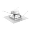 Satco S29773 Square Trim LED Recessed Downlight Retrofit Light, 5" to 6" Cans, 5000K view 2