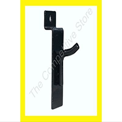 Black 1" Hook for Slatwall 100 Pack