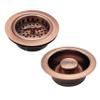 Westbrass D2155-11 Wing Nut Style Large Kitchen Basket Strainer with Waste Disposal Flange and Stopper, Antique Copper view 1