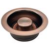 Westbrass D2155-11 Wing Nut Style Large Kitchen Basket Strainer with Waste Disposal Flange and Stopper, Antique Copper view 4