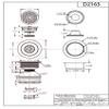 Westbrass D2165-62 Post Style Large Kitchen Basket Strainer with Waste Disposal Flange and Stopper, Matte Black view 2