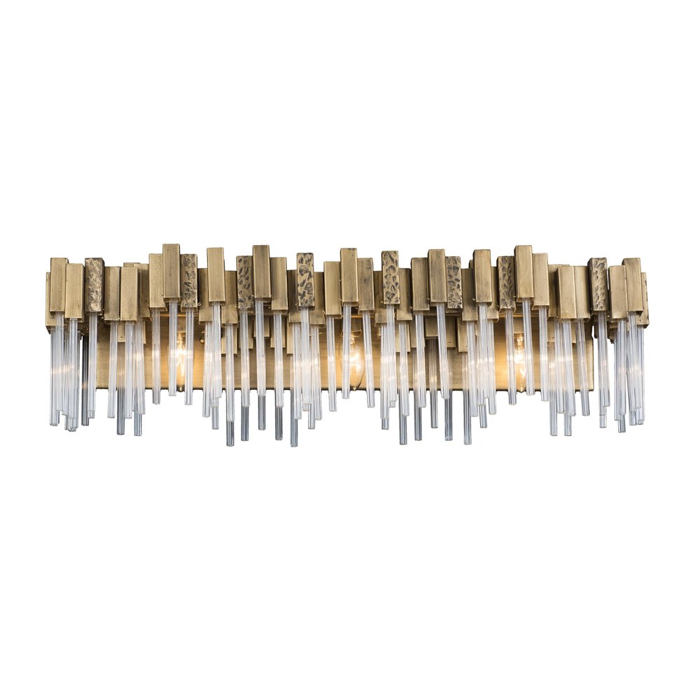 Varaluz Matrix Bathroom Vanity Light - 3-Light - Havana Gold
