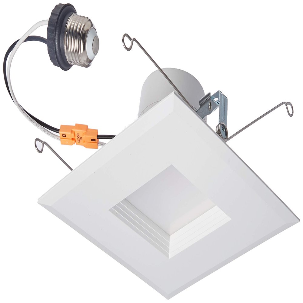Satco 15 watt LED Downlight Retrofit; 5-6 inch Square Shape; 2700K; 120 Volt