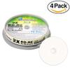 40 Pack Smartbuy 2X 25GB BD-RE Rewritable White Inkjet Hub Printable Disc view 2