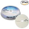 50 Pack Smartbuy 2X 25GB Blue Blu-ray BD-RE Rewritable Logo Top Blank Disc view 2