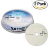 20 Pack Smartbuy 2X 25GB Blue Blu-ray BD-RE Rewritable Logo Top Blank Disc view 2